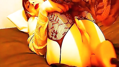 Cute brunette gets fucked up in front of the camera and in the dark