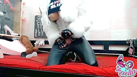 Busty tattooed girl gets fucked in her ass in a fetish video